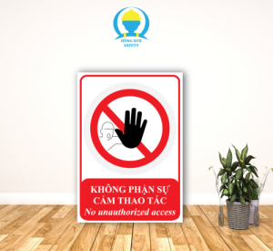 biển báo cấm thao tác