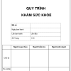 Quy trình khám sức khỏe