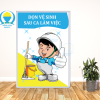 Poster an toàn dọn dẹp vệ sinh