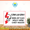 Biển báo an toàn điện cấm lại gần