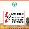 Biển báo an toàn điện cấm trèo