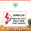 Biển báo an toàn điện dừng lại