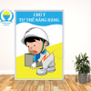 Poster chú ý tư thế nâng