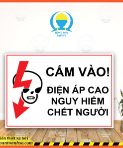 Biển báo an toàn điện cấm vào