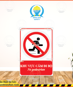 Biển báo cấm đi bộ