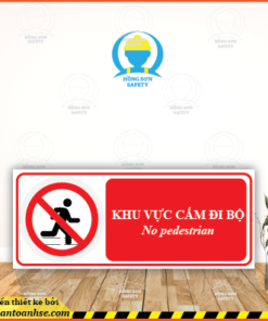 Biển báo cấm đi bộ