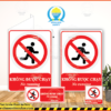 Biển báo không được chạy