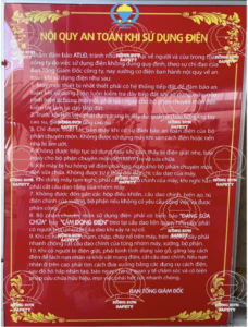 Dự án hoàn thành biển báo PCCC