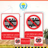 Biển báo cấm treo qua rào