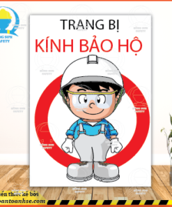 Poster trang bị kính bảo hộ PPE