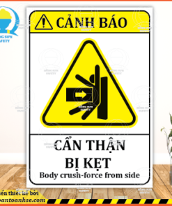 Biển báo cẩn thận bị kẹt