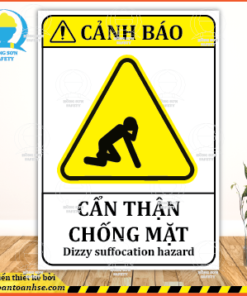 Biển báo cẩn thận chống mặt