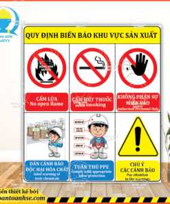 Quy định biển báo khu vực sản xuất