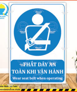 Biển báo thắt dây an toàn khi vận hành
