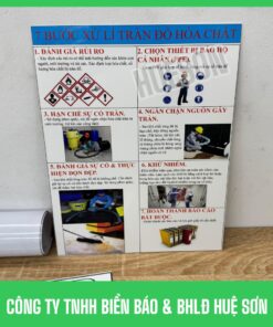 7 bước xử lý tràn đổ hoá chất